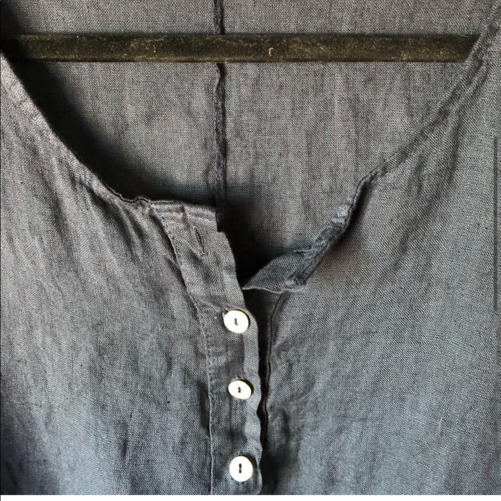 Made in Italy 100% Linen Tunic Top - Picture 4 of 7